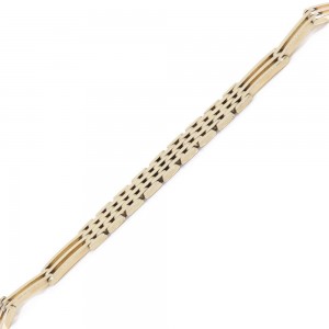 14 K yellow gold braided design hand chain, 22995.