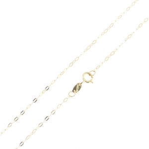 Neck chain 9 K al'oro, yellow, greca flat 45 cm, 1746.