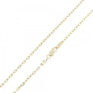 Neck chain 9 K al'oro, yellow, greca-thita 60 cm, 1740.