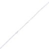 Neck chain 9 K al'oro, white, round 45 cm, 1751.