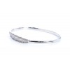 Bangle in 14 K white gold with zircons, 1307.