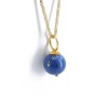 Pendant in 14 K yellow gold with lapis, 1378.