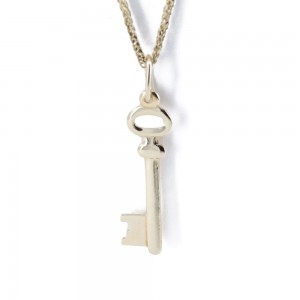 Key pendant in 14 K yellow gold, 1454.