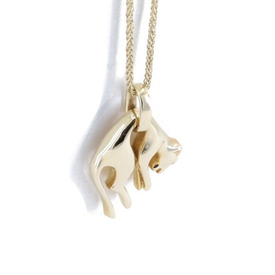 Panther pendant in 14 K yellow gold, 1468.