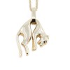 Panther pendant in 14 K yellow gold, 1468.