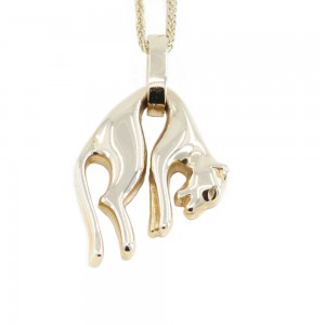 Panther pendant in 14 K yellow gold, 1468.