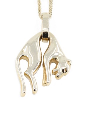 Panther pendant in 14 K yellow gold, 1468.