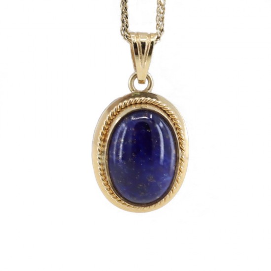 Μενταγιόν 18 Κ σε κλασικό σχέδιο με lapis, 1471.