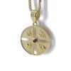 Constantine's coin pendant in 14 K yellow gold with small ruby, 1551.