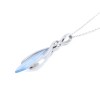 Blue topaz pendant in 14 K white gold, 1565.