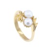 Ring in 18 K yellow gold with pearls, 1680.