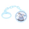 Soother chain silver, blue, carousel Prince Silvero  MA/PS002K-C.