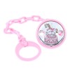 Soother chain silver, pink, carousel Prince Silvero  MA/PS002K-R.