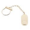 Keychain in 14 K yellow gold, oval, 1819.