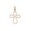 Cross in 14 K yellow gold with zircons, 1890.