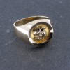 Men's ring in 14 K gold Alexander the Great, 1908.