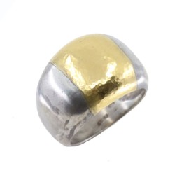 Silver ring with 22 Κ gold ply, 1932.