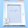 Photo album with silver teddy bear picture frame Prince Silvero it's a boy, MA/A139S-C.