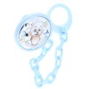 Soother chain silver, blue, teddy bear Prince Silvero MA/PS002L-C.