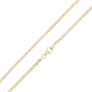 Neck chain in 14 K al'oro yellow gold, spigga 50 cm, 1711.