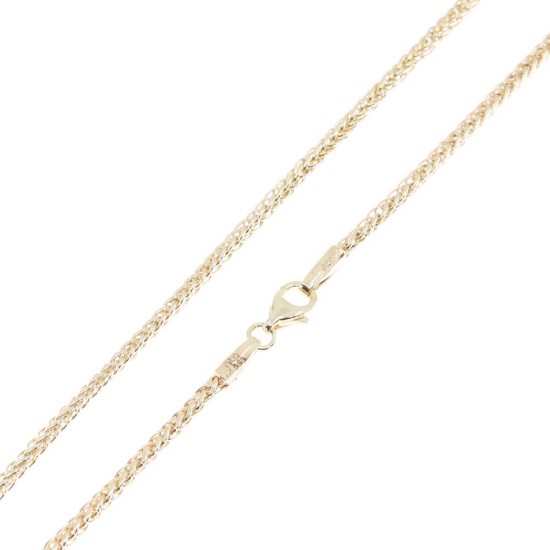 Neck chain in 14 K al'oro yellow gold, spigga 50 cm, 1711.