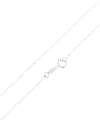 Neck chain in 14 K al'oro white gold, flat 45 cm, 1735.