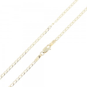 Neck chain in 14 K al'oro, yellow, thita - courmet 50 cm, 1724.