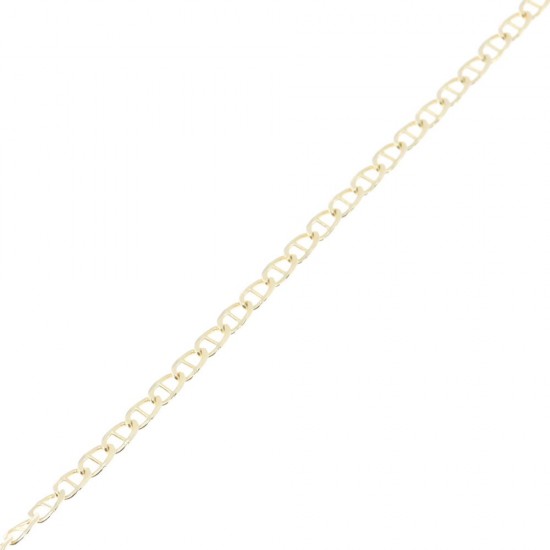 Neck chain in 14 K al'oro, yellow, thita - courmet 50 cm, 1724.