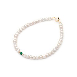 Βραχιόλι με μαργαριτάρια Fresh Water Pearl 4,0-4,5mm 14 K, 2308.