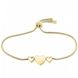 Tommy Hilfiger bracelet in steel gold plated with hearts, 2780713.