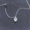 Silver skull necklace, 1978.