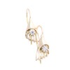 Earrings in 14 K gold with zircon, 2108.