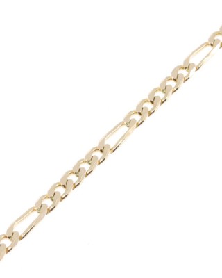 Men's hand chain 14K in sparse courmet design, 2160.