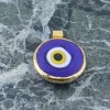 14 K enamel eye pendant with gold fastening, 2232.