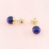 Earrings with lapis and 14K yellow gold, 2235.