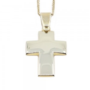 14 K yellow gold cross in classic design, 2256.