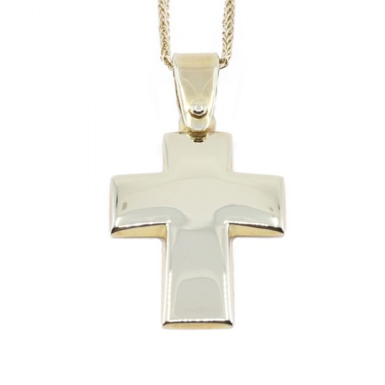 14 K yellow gold cross in classic design, 2256.