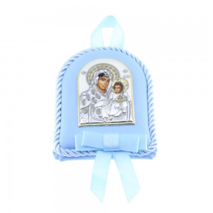 Children's icon Virgin Mary in siel color Prince Silvero MA/D1102O-C.