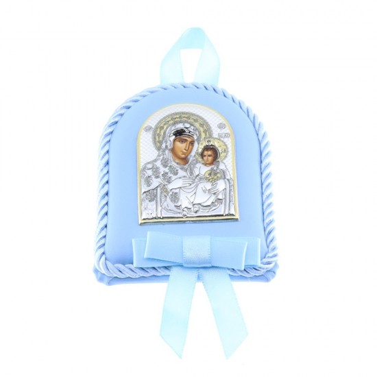 Children's icon Virgin Mary in siel color Prince Silvero MA/D1102O-C.