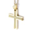 18 K yellow gold cross in wire design, 2269.