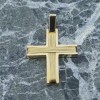 18 K yellow gold cross in wire design, 2269.