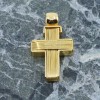 18 K yellow luster gold cross and wire design, 2270.