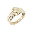 14 K daisy design ring, 2296.