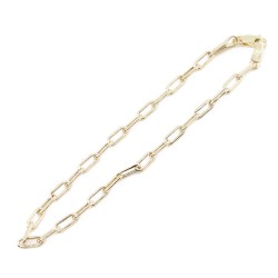 Hand chain in 14 K aloro, yellow greca 080, 20cm, 2351.