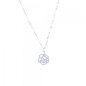 Silver necklace small rose, Senza, 2395.