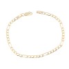 Hand chain 14K al'oro, yellow gold in figaro pattern, 2411.