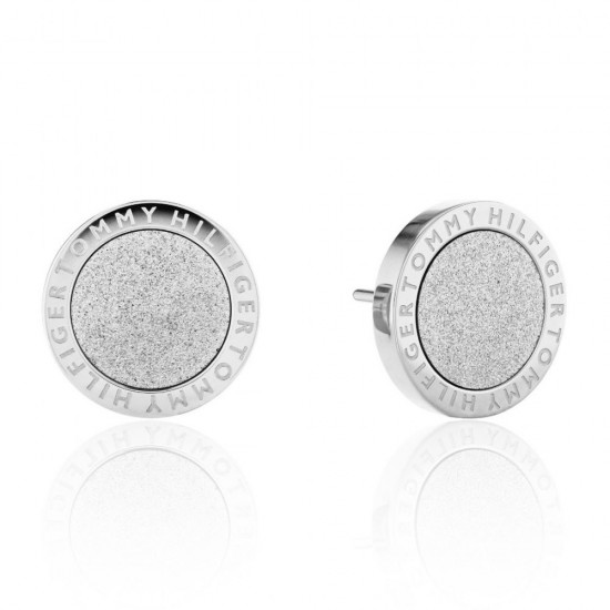 Tommy Hilfiger earrings in steel with a textured surface, 2780703.