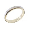 14K white and yellow gold ring with stripes and stars wedding band design, 2526.