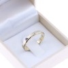 14K white and yellow gold ring with stripes and stars wedding band design, 2526.