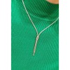 Thin silver knot necklace, 2596.